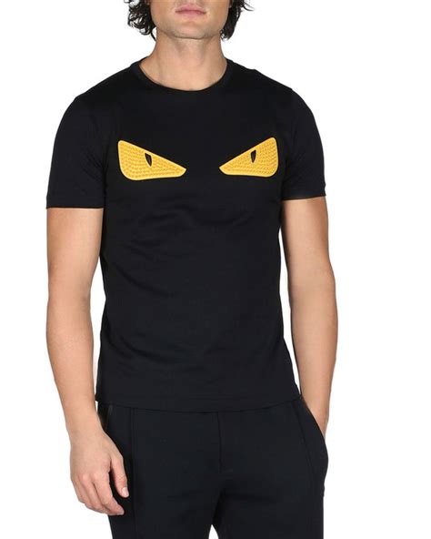 fendi t shirt black eyes|fendi peekaboo t shirt.